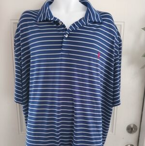 Ralph Lauren Polo Blue Stripe Shirt 4xL